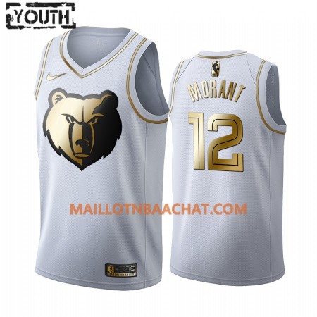 Maillot NBA Memphis Grizzlies Ja Morant 12 Nike 2019-20 Blanc Golden Edition Swingman - Enfant Maillot NBA Memphis Grizzlies Ja Morant 12 Nike 2019-20 Blanc Golden Edition Swingman - Enfant